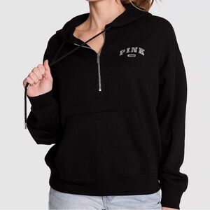 PINK Victoria's Secret Men's Dark Zip-Up Hoodie
